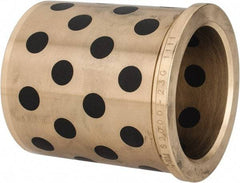 Dayton Lamina - 2" ID x 2-7/8" OAL, Aluminum Bronze, Die & Mold Shoulder Bushing - Shoulder, 2-1/2" Bottom OD, 2-1/2" Top OD, 2.68" Collar OD, 2-11/16" Above Collar - Exact Industrial Supply