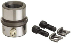 Dayton Lamina - 2-1/2" ID x 2-7/8" OAL, Steel, Bronze Plated Die & Mold Shoulder Bushing - Short Shoulder, 3.659" Bottom OD, 3-1/4" Top OD, 3.814" Collar OD, 1" Under Collar, 1-7/8" Above Collar - Exact Industrial Supply