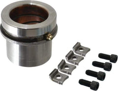 Dayton Lamina - 2" ID x 2-5/8" OAL, Steel, Bronze Plated Die & Mold Shoulder Bushing - Short Shoulder, 2.909" Bottom OD, 2-1/2" Top OD, 3.064" Collar OD, 1" Under Collar, 1-5/8" Above Collar - Exact Industrial Supply