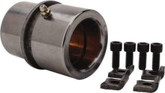 Dayton Lamina - 1-3/4" ID x 3-3/8" OAL, Steel, Bronze Plated Die & Mold Shoulder Bushing - Shoulder, 2-1/2" Bottom OD, 2-1/4" Top OD, 2.658" Collar OD, 2" Under Collar, 1-3/8" Above Collar - Exact Industrial Supply