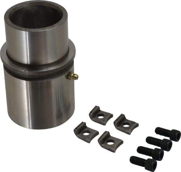 Dayton Lamina - 2" ID x 4-5/8" OAL, Steel, Die & Mold Shoulder Bushing - Extra Long Shoulder, 2.909" Bottom OD, 2-1/2" Top OD, 3.064" Collar OD, 3" Under Collar, 1-5/8" Above Collar - Exact Industrial Supply