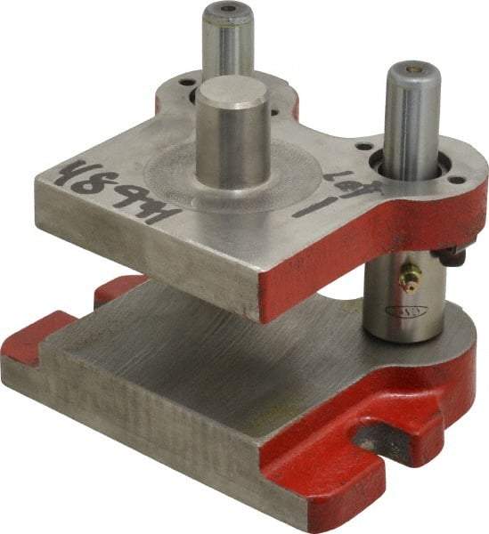 Anchor Danly - 5" Guide Post Length, 1" Die Holder Thickness, 5" Radius, Kick Press Semi Steel Die Set - 6" Overall Width x 4-11/16" Overall Depth - Exact Industrial Supply