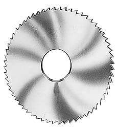 Made in USA - 2-3/4" Diam x 0.032" Blade Thickness x 3/4" Arbor Hole Diam, 72 Tooth Slitting and Slotting Saw - Arbor Connection, Solid Carbide, Concave Ground - Exact Industrial Supply