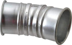 Made in USA - 4" ID Galvanized Duct 30° Elbow - 5.8" Long, 22 Gage - Exact Industrial Supply