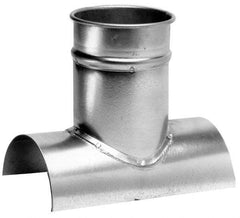 Made in USA - 8-8" ID Galvanized Duct Tap-In - 10" Long, 24 to 20 Gage - Exact Industrial Supply