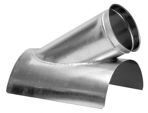 Made in USA - 6-4" ID Galvanized Duct In-Cut - 13" Long, 24 to 20 Gage - Exact Industrial Supply