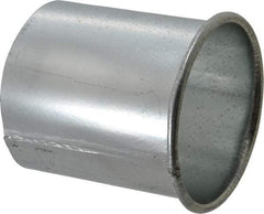 Made in USA - 4" ID Galvanized Duct Adapter - 4" Long, 22 Gage - Exact Industrial Supply