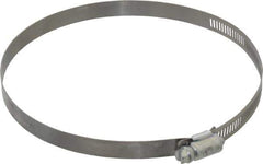 Made in USA - 6-1/2" ID Stainless Steel Duct Hose Clamp - 1/2" Long - Exact Industrial Supply