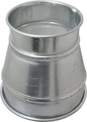 Made in USA - 8-6" ID Galvanized Duct Reducer - 8" Long, 22 Gage - Exact Industrial Supply