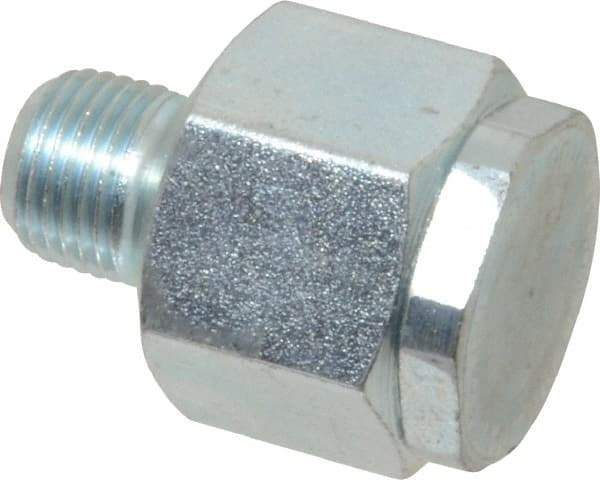 LDI Industries - 1/8 Thread, Steel, Zinc Plated, Filter Vent - 1-1/16" High, 3/4" Hex Flats Diam - Exact Industrial Supply