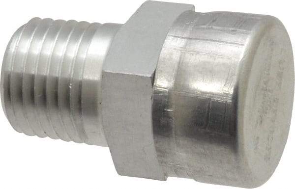 LDI Industries - 1/4 Thread, Aluminum, Protected Vent - 1-3/16" High, 3/4" Hex Flats Diam - Exact Industrial Supply