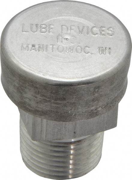 LDI Industries - 3/8 Thread, Aluminum, Protected Vent - 1-1/4" High, 1" Hex Flats Diam - Exact Industrial Supply