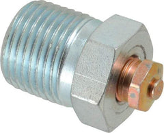 LDI Industries - 1/2-14 Thread, 1 to 5 psi Relief Pressure, Steel, Relief Vent - 1-3/8" High, 22.35mm Hex Flats Diam - Exact Industrial Supply