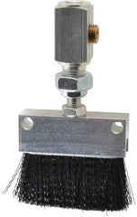 LDI Industries - 2-1/4" Long Brush, 2-1/4" Width/Diam, PTF Thread Oil Reservoir Lubrication Brushes - 1-5/32" Bristle Length, 250°F, 3" Length Under Mounting Thread, Straight Shank - Exact Industrial Supply