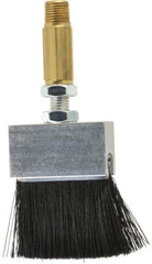 LDI Industries - 1-1/2" Long Brush, 1-1/2" Width/Diam, PTF Thread Oil Reservoir Lubrication Brushes - 1-5/32" Bristle Length, 250°F, 2-3/8" Length Under Mounting Thread, Straight Shank - Exact Industrial Supply