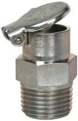Gits - 1/2-14 Thread, Steel, Zinc Plated, Threaded One Piece, Straight Oil Hole Cover - 1-7/16" Drive Diam, 9/16" Drive Length, 1-7/16" Overall Height, 9/16" Thread Length, NPT Thread - Exact Industrial Supply