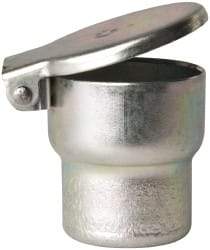 Gits - Steel, Zinc Plated, Shoulder Drive One Piece, Straight Oil Hole Cover - 1.003-1.005" Drive Diam, 1" Drive-In Hole Diam, 19/32" Drive Length, 1-5/16" Overall Height - Exact Industrial Supply