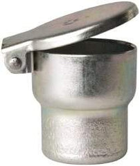 Gits - Steel, Zinc Plated, Shoulder Drive One Piece, Straight Oil Hole Cover - 1.003-1.005" Drive Diam, 1" Drive-In Hole Diam, 19/32" Drive Length, 1-5/16" Overall Height - Exact Industrial Supply