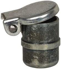 Gits - Steel, Zinc Plated, Beaded Drive One Piece, Straight Oil Hole Cover - 0.378-0.380" Drive Diam, 3/8" Drive-In Hole Diam, 7/32" Drive Length, 17/32" Overall Height - Exact Industrial Supply