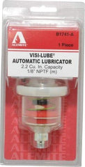 Alemite - 1.22 Ounce Reservoir Capacity, 1/8 NPTF Thread, Steel, Spring-Loaded, Grease Cup and Lubricator - -40 to 65.56°C Operating Temp, 0.15 to 0.24 Bar Operating Pressure - Exact Industrial Supply