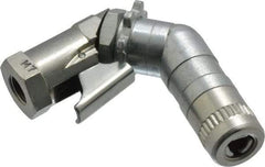 Alemite - 10,000 Operating psi, 3-1/2" Long, 1/8 Thread, Grease Gun Coupler - NPTF (F) Thread - Exact Industrial Supply