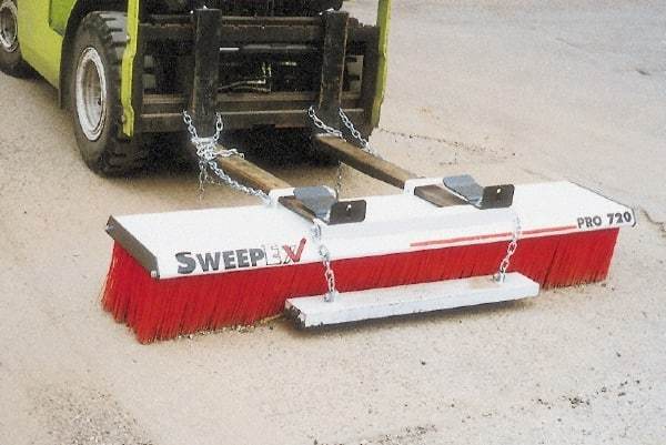 Sweepex - 72" Wide Sweeper Fork Lift - 72 Inch Wide Broom - Exact Industrial Supply