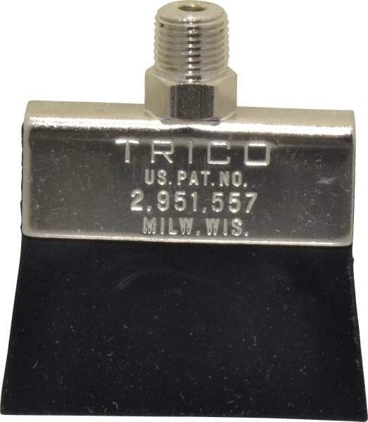 Trico - 2" Long Brush, 2" Width/Diam, NPT Thread Oil Reservoir Lubrication Brushes - 200°F, 2-5/16" Length Under Mounting Thread, Straight Shank - Exact Industrial Supply