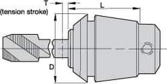 Kennametal - 3.58mm ER Series ER12 Hand Tap Collet - 1/8" & #0-#6 Tap, Tension Tap - Exact Industrial Supply