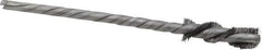 Osborn - 1/4" Diam Helical Steel Tube Brush - 0.005" Filament Diam, 1" Brush Length, 3-1/2" OAL, 1/8" Diam Shank - Exact Industrial Supply