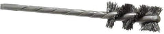 Osborn - 1/2" Diam Helical Steel Tube Brush - 0.008" Filament Diam, 1" Brush Length, 3-1/2" OAL, 1/8" Diam Shank - Exact Industrial Supply