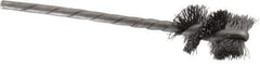Osborn - 5/8" Diam Helical Steel Tube Brush - 0.008" Filament Diam, 1" Brush Length, 3-1/2" OAL, 1/8" Diam Shank - Exact Industrial Supply