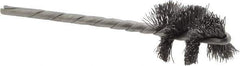 Osborn - 3/4" Diam Helical Steel Tube Brush - 0.008" Filament Diam, 1" Brush Length, 3-1/2" OAL, 1/8" Diam Shank - Exact Industrial Supply