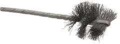 Osborn - 1" Diam Helical Steel Tube Brush - 0.008" Filament Diam, 1" Brush Length, 3-1/2" OAL, 1/8" Diam Shank - Exact Industrial Supply