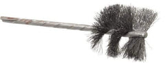 Osborn - 1-1/8" Diam Helical Steel Tube Brush - 0.005" Filament Diam, 1" Brush Length, 3-1/2" OAL, 1/8" Diam Shank - Exact Industrial Supply