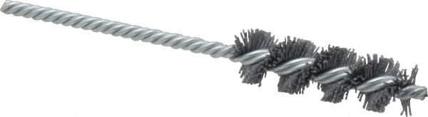 Osborn - 5/8" Diam Helical Nylon Tube Brush - 2" Brush Length, 5" OAL, 0.208" Diam Shank - Exact Industrial Supply