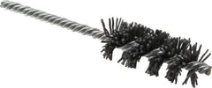 Osborn - 1" Diam Helical Nylon Tube Brush - 2-1/2" Brush Length, 5-1/2" OAL, 1/4" Diam Shank - Exact Industrial Supply