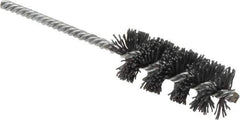 Osborn - 1" Diam Helical Nylon Tube Brush - 2-1/2" Brush Length, 5-1/2" OAL, 0.208" Diam Shank - Exact Industrial Supply