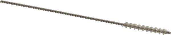 Osborn - 0.075" Diam Helical Nylon Tube Brush - 3/4" Brush Length, 4" OAL, 0.031" Diam Shank - Exact Industrial Supply