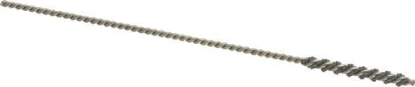 Osborn - 1/8" Diam Helical Nylon Tube Brush - 1" Brush Length, 4" OAL, 0.067" Diam Shank - Exact Industrial Supply