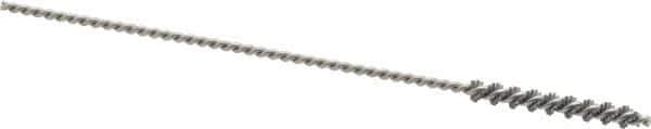 Osborn - 0.135" Diam Helical Nylon Tube Brush - 1" Brush Length, 4" OAL, 0.067" Diam Shank - Exact Industrial Supply
