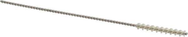 Osborn - 0.135" Diam Helical Nylon Tube Brush - 1" Brush Length, 4" OAL, 0.067" Diam Shank - Exact Industrial Supply