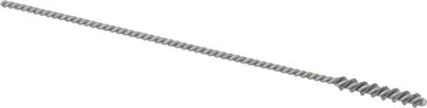 Osborn - 0.165" Diam Helical Nylon Tube Brush - 1" Brush Length, 5" OAL, 0.093" Diam Shank - Exact Industrial Supply