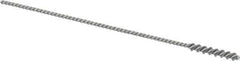 Osborn - 0.165" Diam Helical Nylon Tube Brush - 1" Brush Length, 5" OAL, 0.093" Diam Shank - Exact Industrial Supply