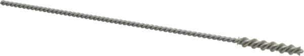 Osborn - 0.165" Diam Helical Nylon Tube Brush - 1" Brush Length, 5" OAL, 0.093" Diam Shank - Exact Industrial Supply