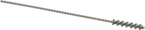 Osborn - 0.19" Diam Helical Nylon Tube Brush - 1" Brush Length, 5" OAL, 0.093" Diam Shank - Exact Industrial Supply