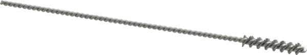 Osborn - 0.19" Diam Helical Nylon Tube Brush - 1" Brush Length, 5" OAL, 0.093" Diam Shank - Exact Industrial Supply