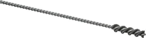 Osborn - 0.26" Diam Helical Nylon Tube Brush - 1" Brush Length, 5" OAL, 0.119" Diam Shank - Exact Industrial Supply