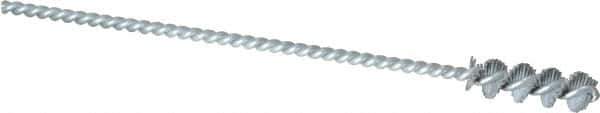 Osborn - 0.325" Diam Helical Nylon Tube Brush - 1" Brush Length, 5" OAL, 0.119" Diam Shank - Exact Industrial Supply
