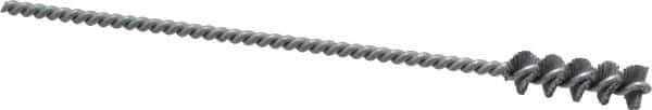 Osborn - 0.325" Diam Helical Nylon Tube Brush - 1" Brush Length, 5" OAL, 0.119" Diam Shank - Exact Industrial Supply