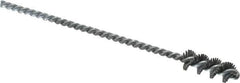 Osborn - 0.385" Diam Helical Nylon Tube Brush - 1" Brush Length, 5" OAL, 0.152" Diam Shank - Exact Industrial Supply